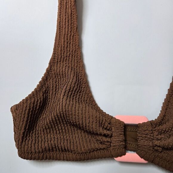 Aerie Brown Bikini Top Scoop - Picture 2 of 5